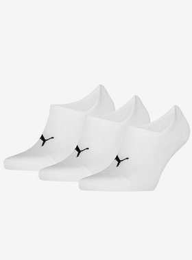 Puma/彪马正品2025年夏季男女针织经典透气船袜三双装938778-02