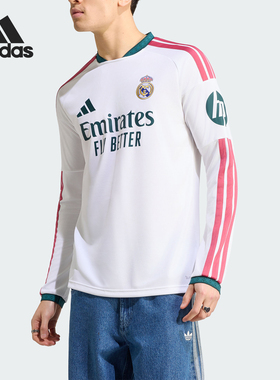 Adidas/阿迪达斯正品男士透气时尚印花运动休闲长袖T恤KC3952