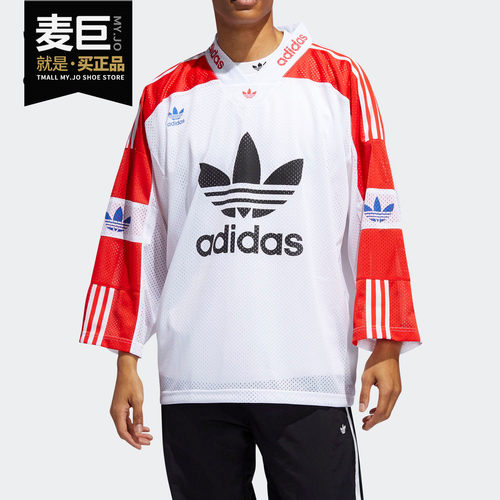 长袖卫衣三叶草男子套头衫