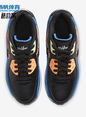 Nike/耐克正品AirMax90SE新款儿童黑色鞋经典跑步鞋CK4068-01