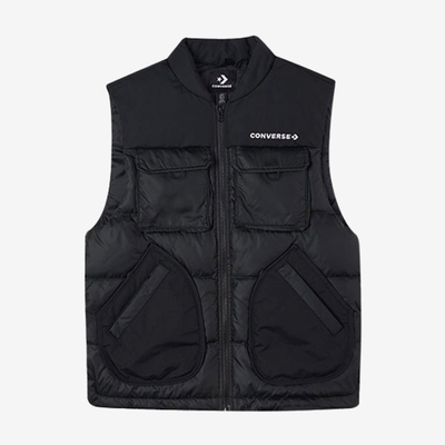 Converse/匡威正品男士多口袋拼接简约经典羽绒马甲10021979-A01