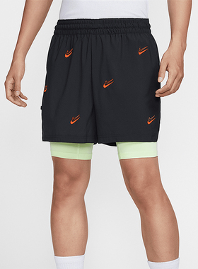 Nike/耐克正品KD DNA男士二合一篮球透气训练经典短裤HJ4216-011