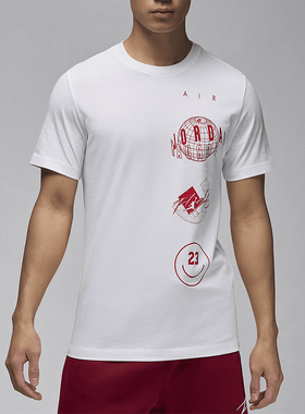 Nike/耐克正品新款JORDAN男士圆领时尚印花短袖T恤FN6028-100
