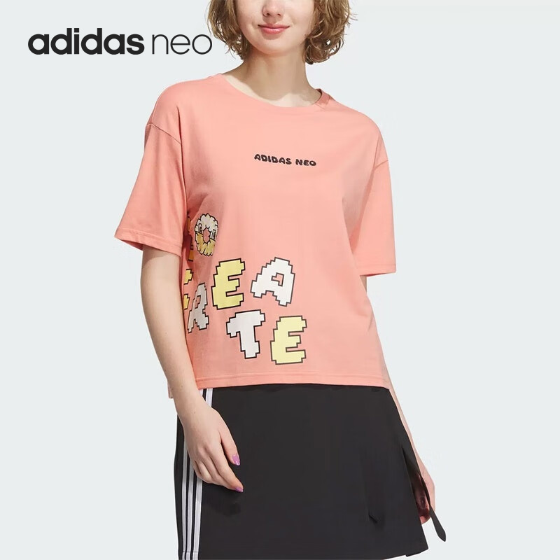 Adidas/阿迪达斯女士运动短袖