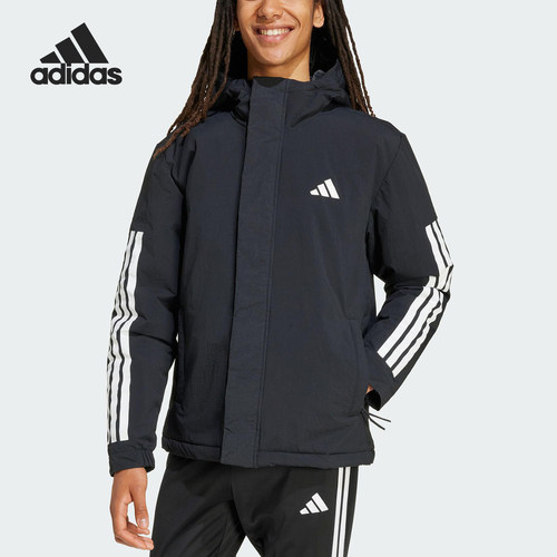 Adidas/阿迪达斯正品2025秋季款男士休闲户外保暖运动棉服JY8303