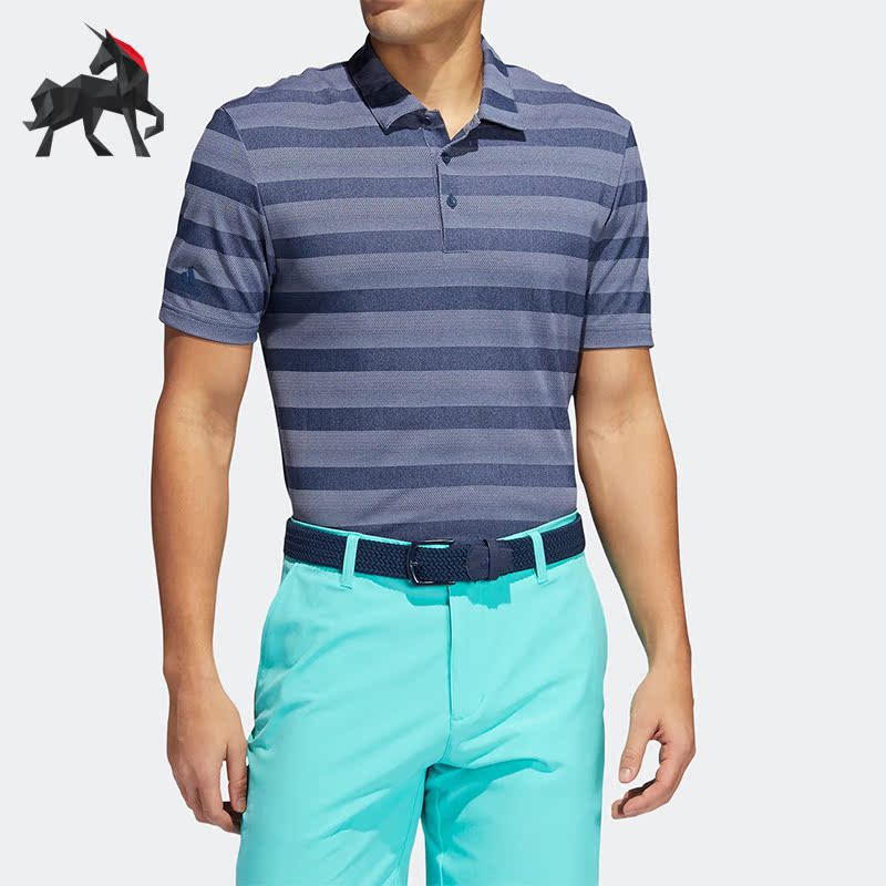 阿迪达斯男子舒适运动休闲POLO衫