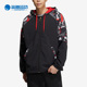 Adidas 阿迪达斯正品 侣插画风梭织运动男子连帽夹克IQ1576