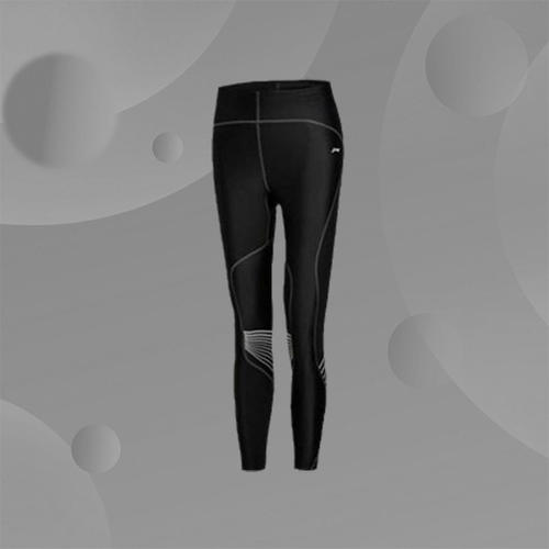 Lining/李宁正品女新款运动生活系列休闲舒适健身紧身长裤AULM194