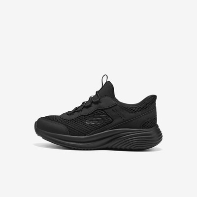 Skechers斯凯奇正品大童回弹透气套脚低帮轻盈运动鞋405366L-BBK