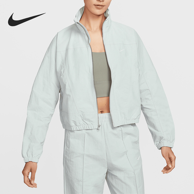 耐克女士立领设计简约宽松外套