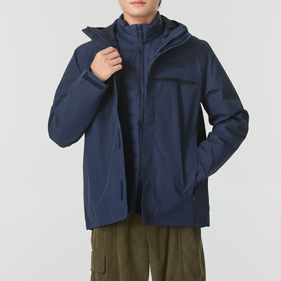 Jack wolfskin/狼爪正品徒步男士三合一冲锋衣A62338-C0412