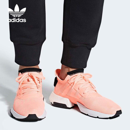 阿迪达斯男女舒适透气低帮跑步鞋