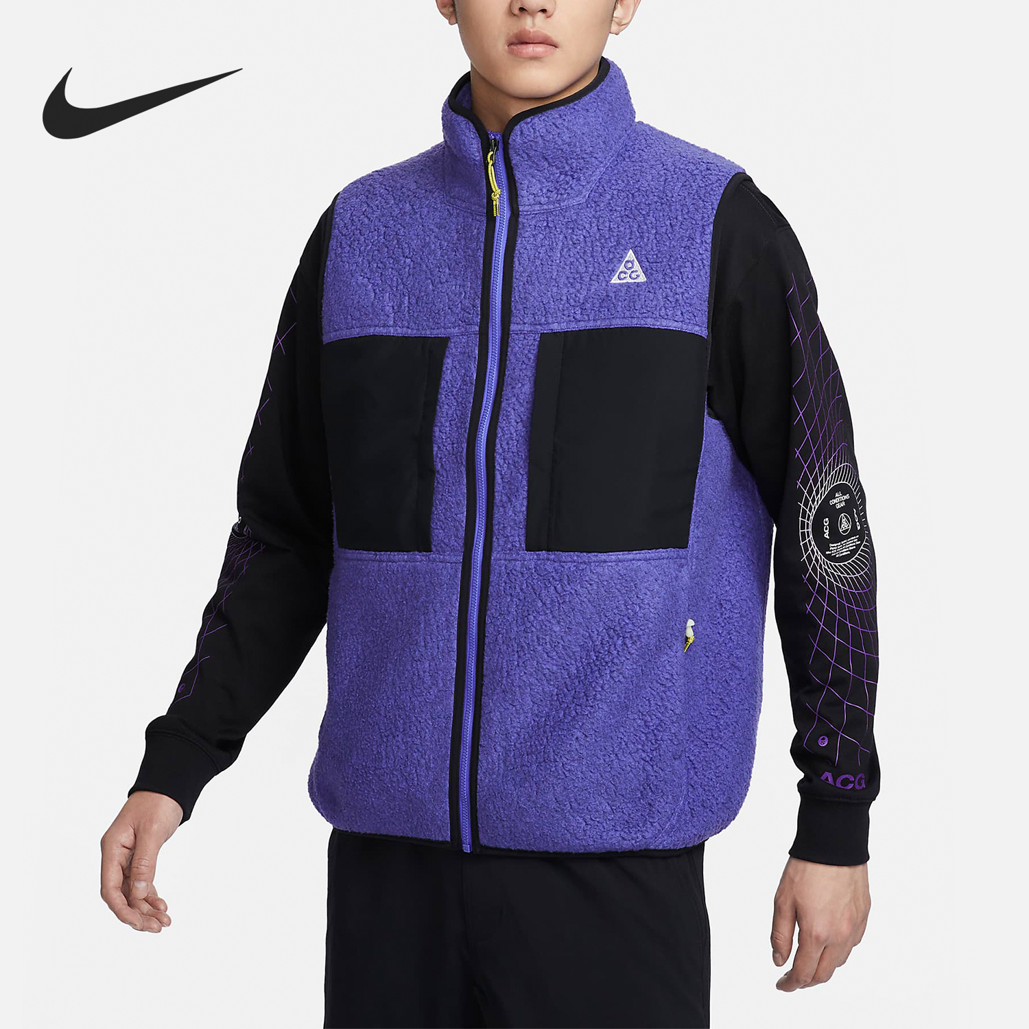 Nike耐克正品男士摇粒绒马甲