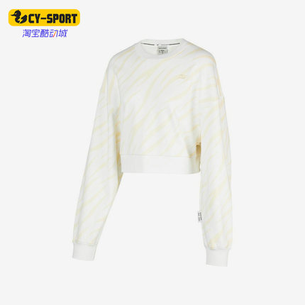 Skechers斯凯奇正品XU ZHI联名女子运动休闲圆领短款卫衣P122W013