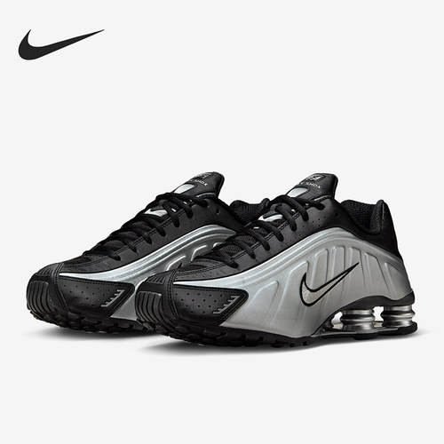 Nike/耐克正品Shox R4男士低帮气柱缓震拼接耐磨运动鞋HQ1988-007