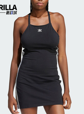 Adidas/阿迪达斯正品三叶草女士复古运动吊带连衣裙IU2426