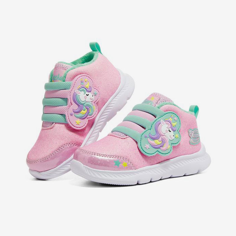 Skechers/斯凯奇正品当季新款女小童卡通加绒保暖休闲运动鞋