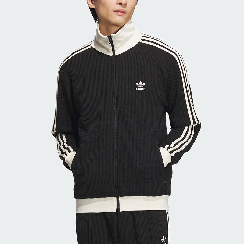 阿迪达斯男女同款经典立领外套