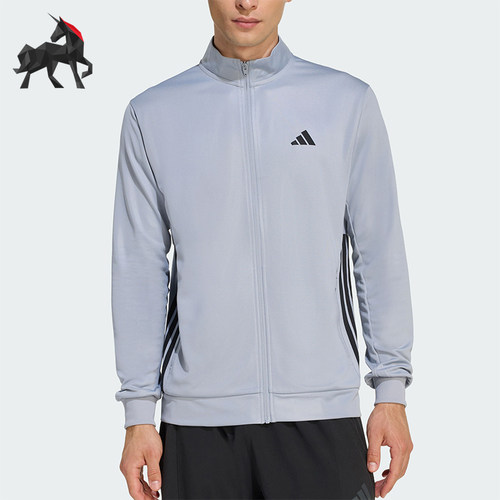 Adidas/阿迪达斯正品春秋男士运动拉链健身长袖夹克外套KC5293