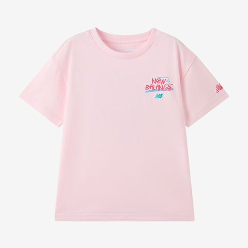 New Balance新百伦正品儿童凉感圆领短袖休闲T恤7EG2E043-LPK