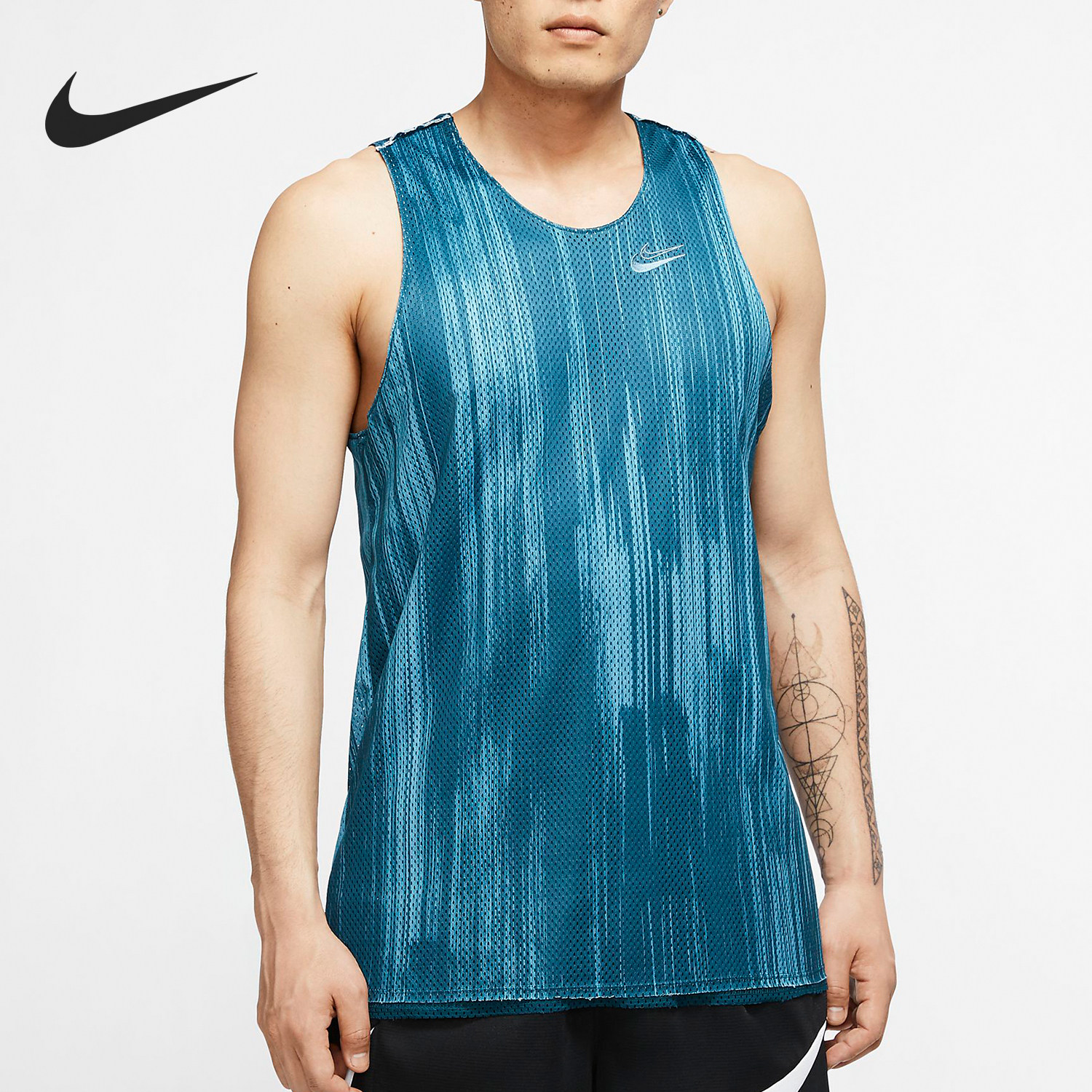 Nike/耐克官方正品KD新款绿色球类运动速干篮球背心CD0373-347图片