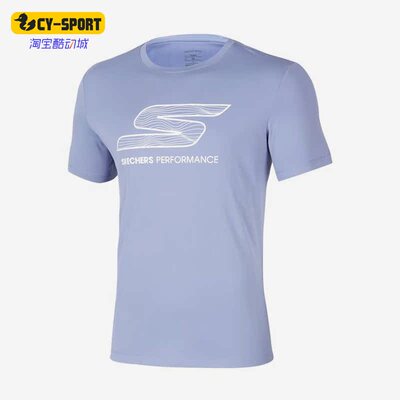 Skechers/斯凯奇正品夏季新款男子休闲运动透气短袖T恤 P222M112