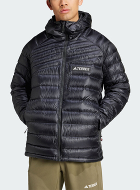 Adidas/阿迪达斯正品新款男士户外保暖运动连帽羽绒服IT3238
