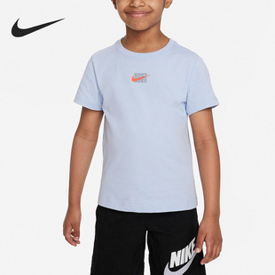 T恤FQ0722 Nike 小童印花透气圆领短袖 2023新款 479 耐克正品