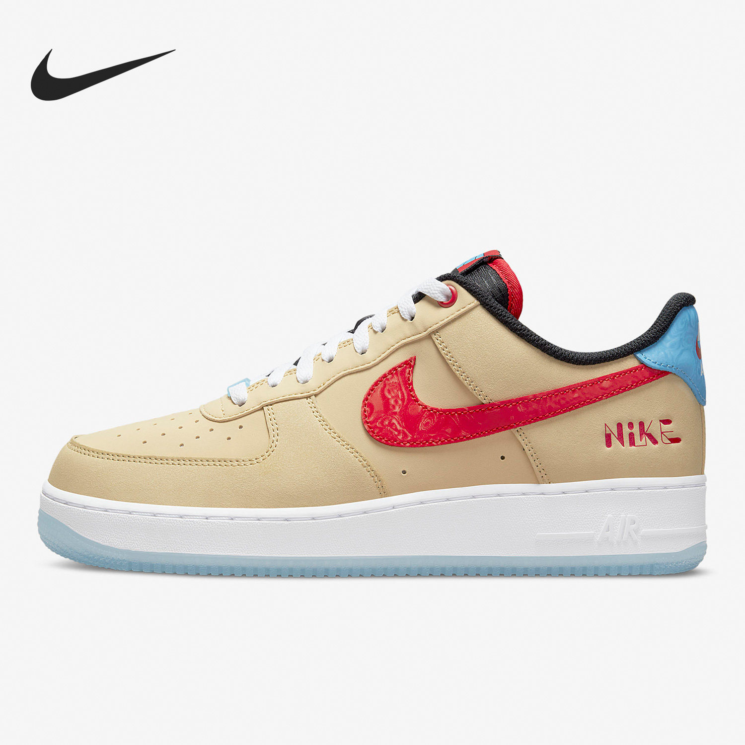 Nike/耐克官方正品Air Force 1男女运动休闲轻便板鞋DQ7628-200