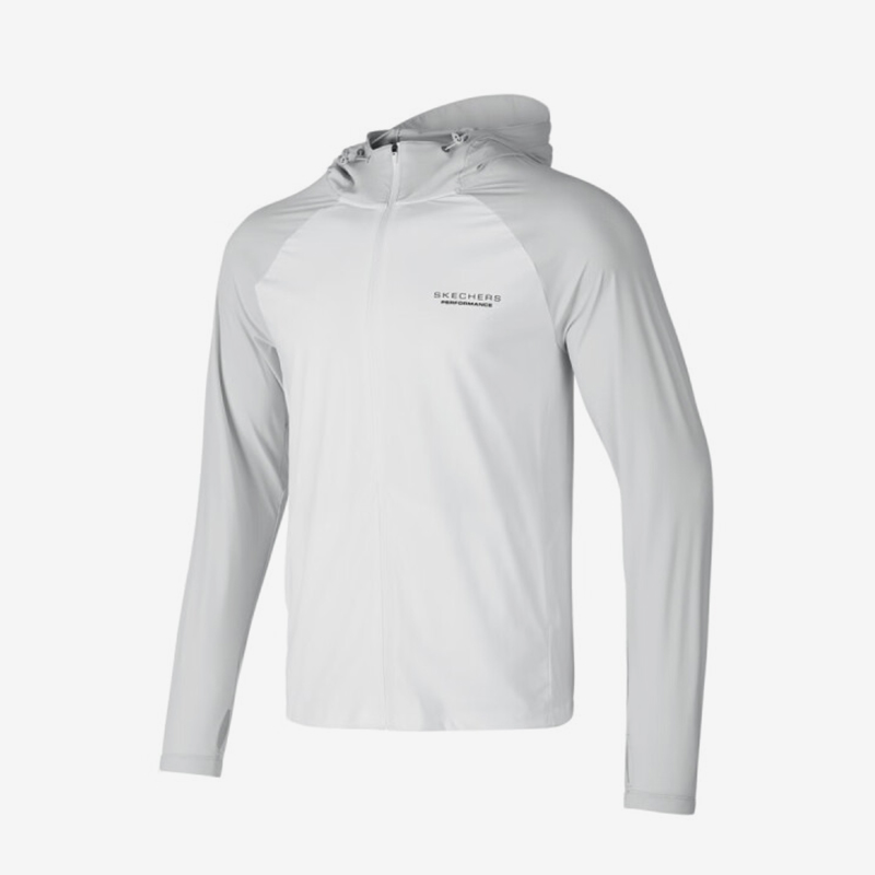 斯凯奇男士针织连帽外套