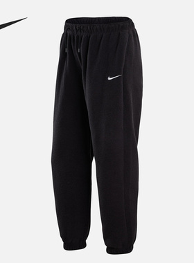 Nike/耐克正品冬季女子加绒保暖宽松运动休闲长裤 DV7097-010