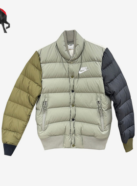 Nike/耐克正品新款男女浅灰绿色保暖休闲经典羽绒服IB4499-053