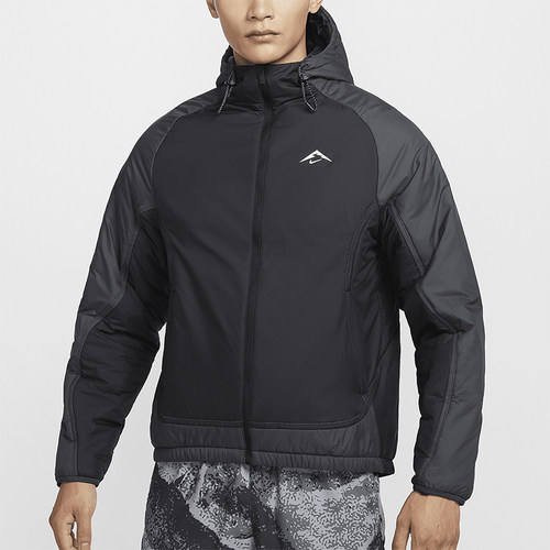 耐克男士运动拼接保暖宽松棉服