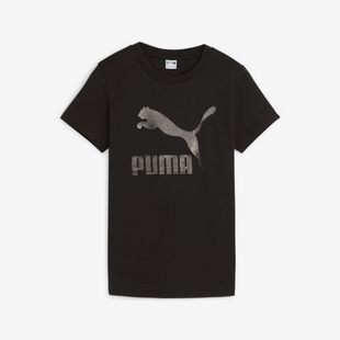 圆领运动休闲短袖 新款 女士经典 626999 彪马官方正品 Puma 夏季