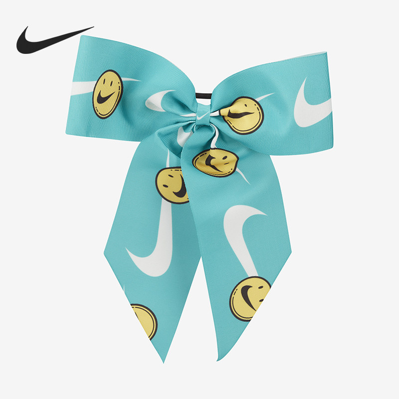 Nike/耐克官方正品新款女士时尚图案弹力蝴蝶结发绳DJ8046-958