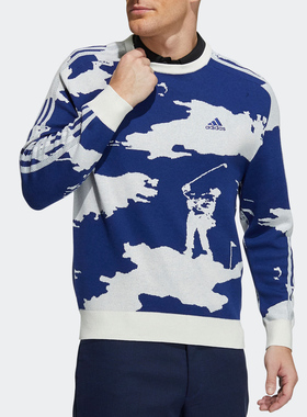 Adidas/阿迪达斯正品新款男子休闲运动套头卫衣 GU8741