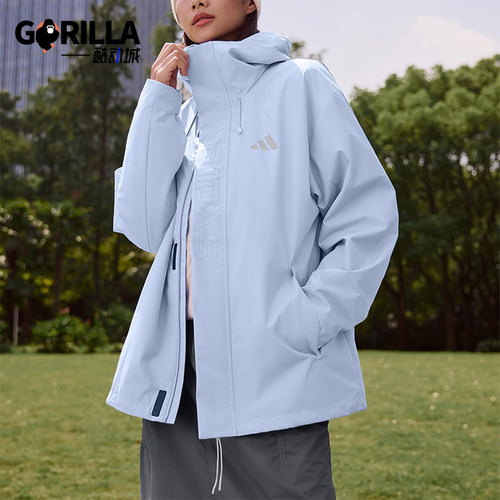 Adidas/阿迪达斯正品2025秋季款男女日常保暖运动连帽外套KF9397
