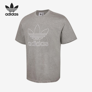 Adidas 三叶草男士 针织宽松休闲透气短袖 JP1087 阿迪达斯正品