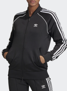 Adidas/阿迪达斯正品三叶草女秋季新款立领夹克运动服GD2374