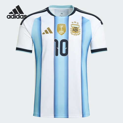 Adidas/阿迪达斯正品阿根廷男士针织修身圆领足球运动T恤KA8117
