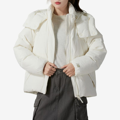 New Balance/NB正品新款女士连帽保暖拉链简约羽绒服NPE43012-IV