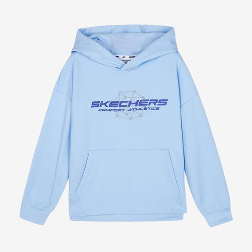 Skechers斯凯奇正品PULLOVER女童连帽透气卫衣P423G041-02P8