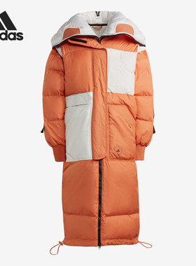 Adidas/阿迪达斯官方正品当季新款女子中长款保暖棉服GU3816
