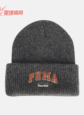 Puma/彪马正品2025年夏季男女运动保暖经典休闲针织帽027233-01