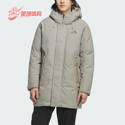 Adidas/阿迪达斯正品2025男士运动防风保暖宽松派克羽绒服KC2513