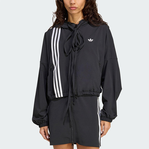 Adidas/阿迪达斯正品三叶草女士梭织运动连帽潮流夹克外套JX2698