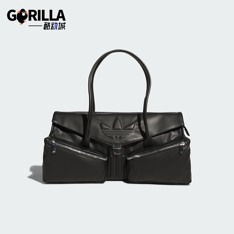 Adidas/阿迪达斯正品三叶草男女经典时尚大号长柄手拎包KC1418