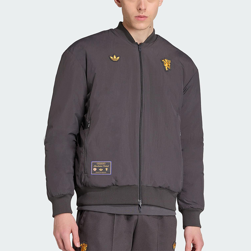 Adidas/阿迪达斯正品三叶草男士运动保暖双面穿立领棉服JN2831