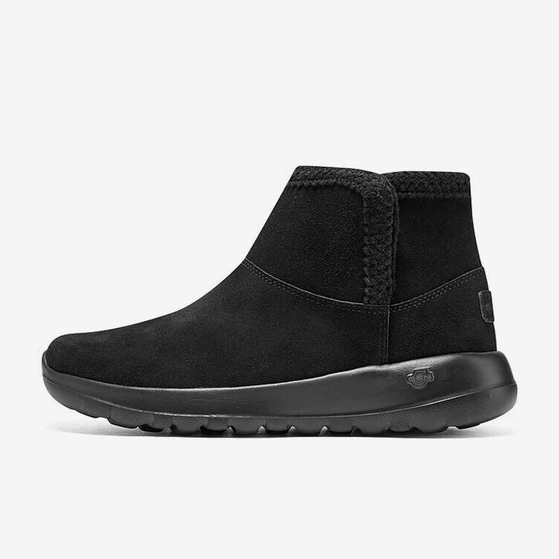 Skechers/斯凯奇正品秋季新款女子保暖简约休闲一脚蹬雪地靴