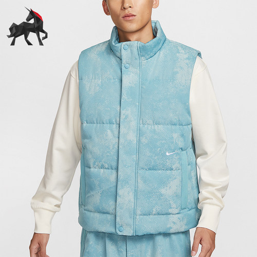 耐克男士拒水篮球棉服马甲